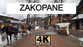 Zakopane 4K  Poland Full Walking Tour  Tatra Mountains [upl. by Worth]