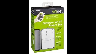 WiOn 50054 Outdoor WiFi Smart Box Wireless Time Switch [upl. by Aicilram]