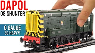 Dapol O Gauge Class 08 Shunter  Ultra Heavy amp Powerful  Unboxing amp Review [upl. by Acnairb]