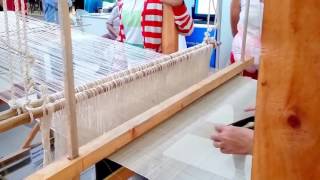 Showing an Abaca Weaving Philippines  Fabric  Textile [upl. by Isaak307]