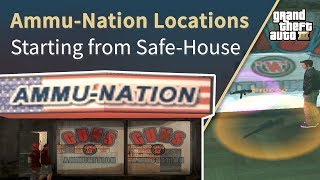 GTA 3  All AmmuNation Locations [upl. by Yelad377]