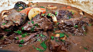 Beef Bourguignon Recipe  How To Make Beef Bourguignon  Beef Stew Recipe [upl. by Kcirevam]