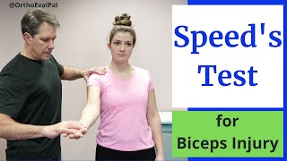 Speeds Test Biceps Tendinitis Test [upl. by Seilenna]