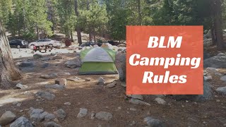 BLM Camping Rules That You Need To Know [upl. by Erinn535]