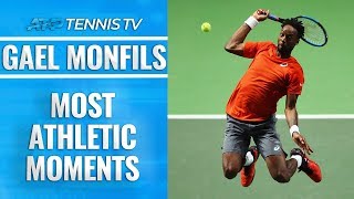 Gael Monfils Most Epic Athletic Moments [upl. by Nonnag772]