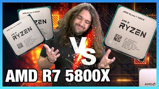 Friendly Fire AMD Ryzen 7 5800X CPU Review amp Benchmarks vs 5600X amp 5900X [upl. by Acirederf]