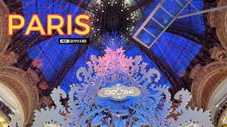 Paris France 🇫🇷 Exploring Galeries Lafayette Paris Stunning Holiday Windows amp Iconic Christmas Tree [upl. by Aninaj]