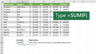 How to use the SUMIF function in Microsoft Excel [upl. by Alexine]