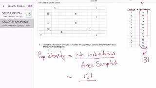 Quadrat Sampling Calculations [upl. by Mal949]