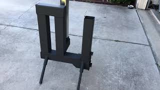 Gravity fed wood pellet rocket stove [upl. by Latia]