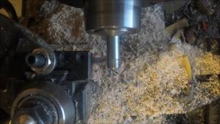 Threading on a Hardinge HLV Lathe [upl. by Elwyn973]