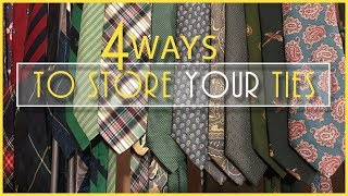 my1928 Tie Storage  4 Ways to Store Your Ties [upl. by Anileh]