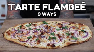 TARTE FLAMBE  FLAMMKUCHEN 3 Ways [upl. by Nahtonoj]