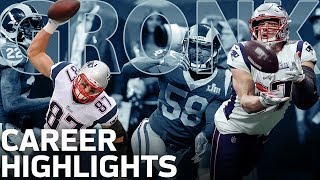 Rob Gronkowskis POWERFUL Career Highlights  NFL Legends [upl. by Arand]