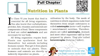 Nutrition in Plants Class 7 science chapter 1Full Chapter [upl. by Chas151]