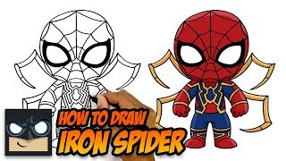 How To Draw Iron Spider  Spiderman Far From Home [upl. by Flem682]