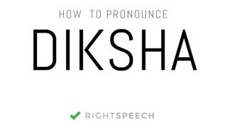 Diksha  How to pronounce Diksha  Indian Girl Name [upl. by Lybis]