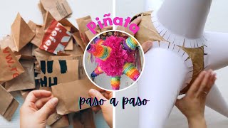 Cómo hacer una PIÑATA I Paso a paso [upl. by Kendell]