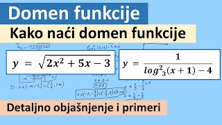 Ispitivanje funkcije Domen funkcije [upl. by Maggio18]