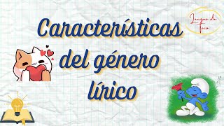 Características del género lírico [upl. by Evad119]