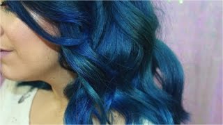 Comment avoir les cheveux bleu   BLUE HAIR TUTORIAL [upl. by Issak]