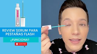 Review Serum Alargador De Pestañas Flash I Funciona O No [upl. by Tnarud]