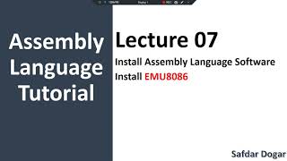 How to Install EMU8086  Install Assembly Language Software EMU8086 Assembly Language Programming [upl. by Salli580]