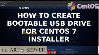 How to create bootable USB drive for CentOS 7 installer [upl. by Githens]