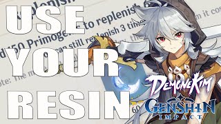 Beginner Guide To Using Resin  Genshin Impact [upl. by Yragerg]