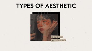 15 TYPES OF AESTHETIC  find your aesthetics part 1 [upl. by Lindly]