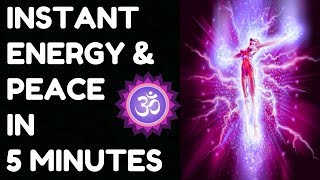 INSTANT ENERGY amp PEACE IN 5 MINUTES  100  RESULTS [upl. by Eevets350]