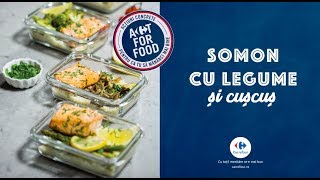 Somon cu legume si cuscus [upl. by Ianaj]