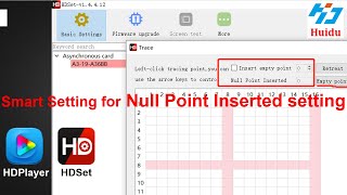 Smart Setting for Null Point Inserted setting in Huidu HDPlayerHDSet [upl. by Einaled]