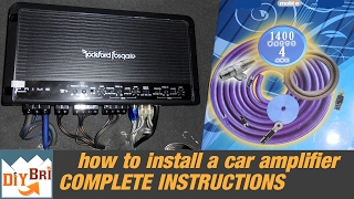 Installing a Car Audio Amplifier From Start to Finish [upl. by Mathew]