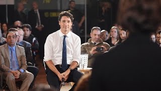 Trudeau answers English question in French because were in Quebec [upl. by Tala]