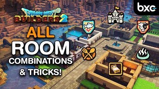 ALL Room Combinations  Tips amp Tricks for Rooms  Dragon Quest Builders 2 [upl. by Yerocaj]