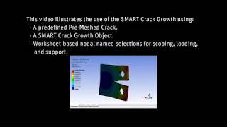 ANSYS Mechanical Fatigue Crack Growth Analysis using SMART Crack Growth [upl. by Eelam671]