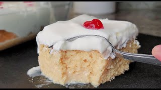 TRES LECHES Cake  Homemade Tres Leches Cake Recipe [upl. by Doll217]