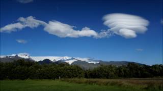 Altocumulus Lenticularis cloud in Icelend timelapse [upl. by Manon657]