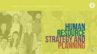 Human Resource Strategy and Planning [upl. by Licec]