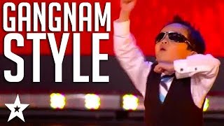 4 Year Old Kid Tristan Dances Gangnam Style on Belgiums Got Talent  Got Talent Global [upl. by Giliana634]