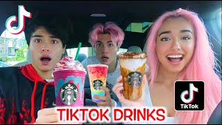 Testing VIRAL TikTok SECRET Drinks MUST HAVE [upl. by Lennor104]