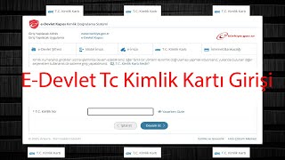 EDevlet Tc Kimlik Kartı ile GirişJava [upl. by Elysee]