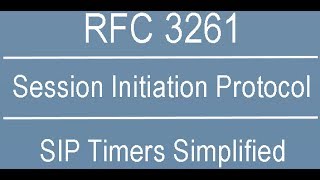 Session Initiation Protocol  RFC 3261 Timers Simplified [upl. by Qiratla661]