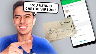 Como USAR O CARTAO VIRTUAL DA CONTA do PagBank [upl. by Llered33]