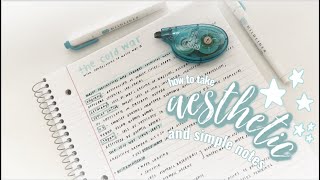 how to take practical amp aesthetic notes in 5 minutes [upl. by Arv]