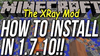 How To Install The XRay Mod In Minecraft 1710 [upl. by Alledi221]