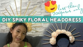 DIY Spiky Floral Headdress [upl. by Rodrique]