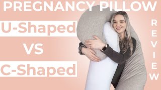 UShape Vs CShape Pregnancy Pillow Review amp How To Use [upl. by Elmo]