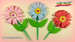 Cómo hacer FLORES DE PAPEL en 5 minutos 🌸🌼🌺 RECICLAJE [upl. by Anazus]